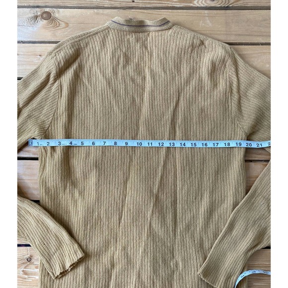 Vtg ROOS ATKINS Button Up Wool Cardigan Sweater L - Picture 6 of 7